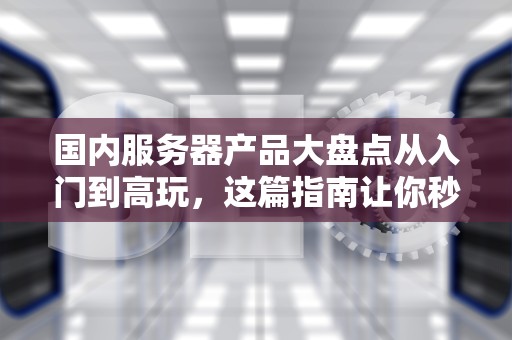 国内服务器产品大盘点从入门到高玩，这篇指南让你秒变“服务器老司机”