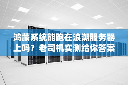 鸿蒙系统能跑在浪潮服务器上吗？老司机实测给你答案！