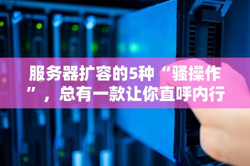 服务器扩容的5种“骚操作”，总有一款让你直呼内行！