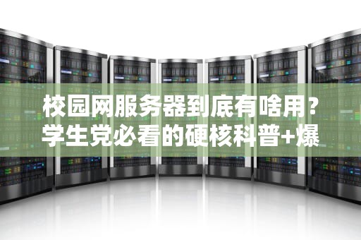 校园网服务器到底有啥用？学生党必看的硬核科普+爆笑测评！