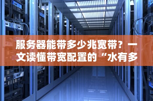 服务器能带多少兆宽带？一文读懂带宽配置的“水有多深”！