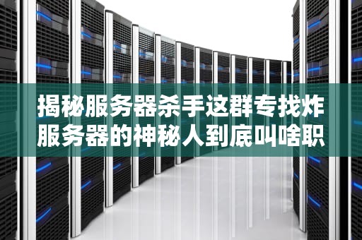 揭秘服务器杀手这群专找炸服务器的神秘人到底叫啥职业？