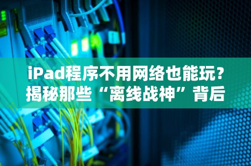 iPad程序不用网络也能玩？揭秘那些“离线战神”背后的秘密！