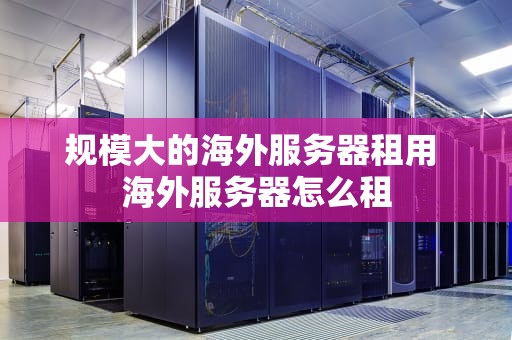 规模大的海外服务器租用 海外服务器怎么租