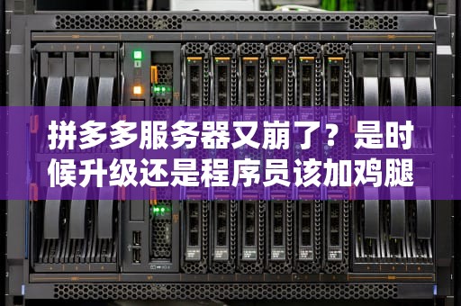拼多多服务器又崩了？是时候升级还是程序员该加鸡腿了？