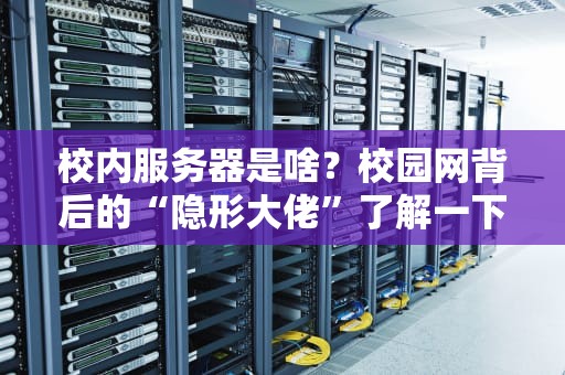 校内服务器是啥？校园网背后的“隐形大佬”了解一下！