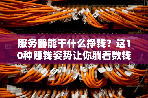 服务器能干什么挣钱？这10种赚钱姿势让你躺着数钱！