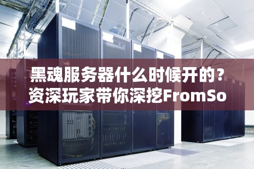 黑魂服务器什么时候开的？资深玩家带你深挖FromSoftware的“受苦”联机史！