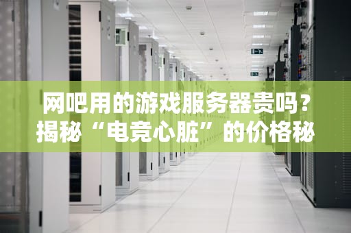 网吧用的游戏服务器贵吗？揭秘“电竞心脏”的价格秘密！