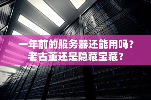 一年前的服务器还能用吗？老古董还是隐藏宝藏？