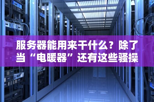服务器能用来干什么？除了当“电暖器”还有这些骚操作！