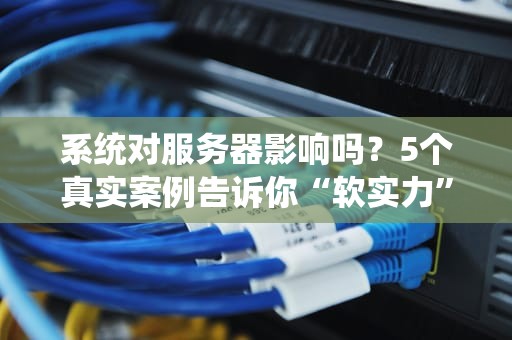 系统对服务器影响吗？5个真实案例告诉你“软实力”有多硬核！