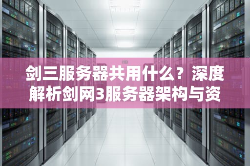 剑三服务器共用什么？深度解析剑网3服务器架构与资源共享机制