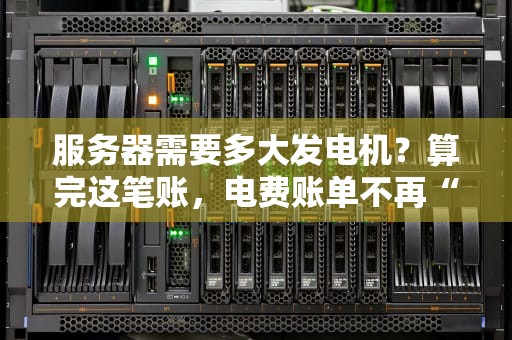 服务器需要多大发电机？算完这笔账，电费账单不再“发电”！