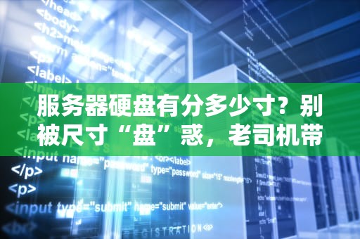 服务器硬盘有分多少寸？别被尺寸“盘”惑，老司机带你揭秘！