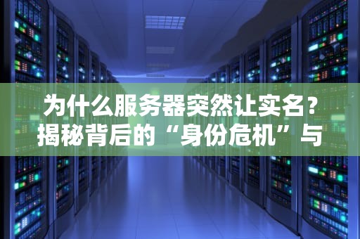 为什么服务器突然让实名？揭秘背后的“身份危机”与运维猫腻！