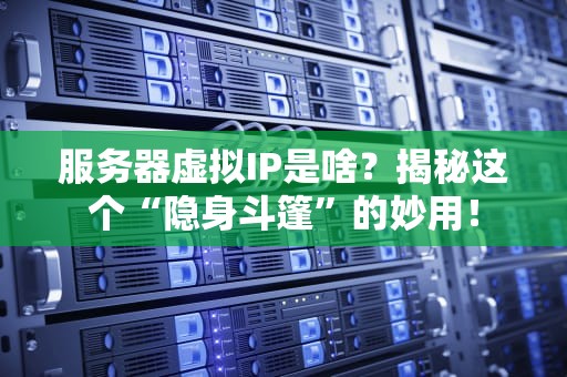 服务器虚拟IP是啥？揭秘这个“隐身斗篷”的妙用！