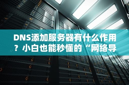 DNS添加服务器有什么作用？小白也能秒懂的“网络导航员”科普！
