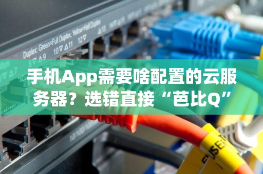 手机App需要啥配置的云服务器？选错直接“芭比Q”了！