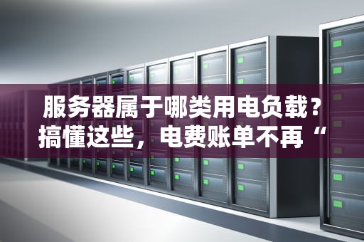 服务器属于哪类用电负载？搞懂这些，电费账单不再“心跳加速”！