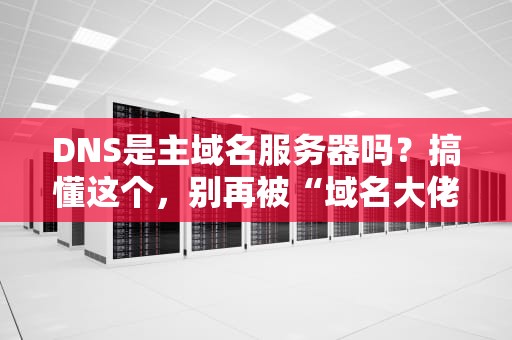 DNS是主域名服务器吗？搞懂这个，别再被“域名大佬”忽悠了！