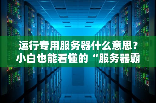 运行专用服务器什么意思？小白也能看懂的“服务器霸总”养成指南！