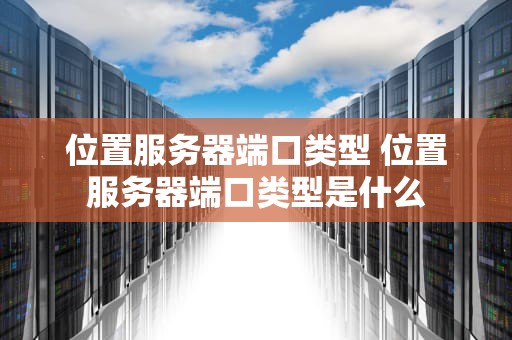位置服务器端口类型 位置服务器端口类型是什么