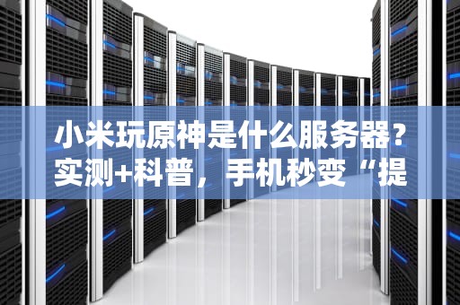 小米玩原神是什么服务器？实测+科普，手机秒变“提瓦特战斗机”！