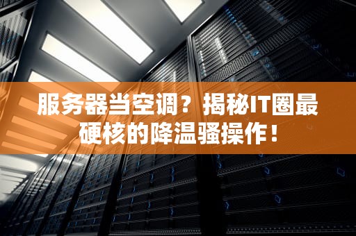 服务器当空调？揭秘IT圈最硬核的降温骚操作！