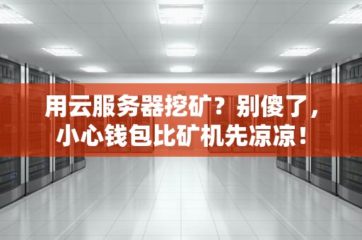 用云服务器挖矿？别傻了，小心钱包比矿机先凉凉！
