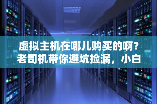 虚拟主机在哪儿购买的啊？老司机带你避坑捡漏，小白秒变老鸟！