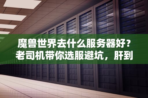 魔兽世界去什么服务器好？老司机带你选服避坑，肝到飞起！
