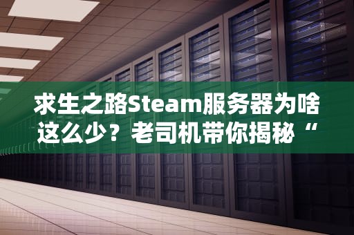 求生之路Steam服务器为啥这么少？老司机带你揭秘“僵尸围城”背后的真相！