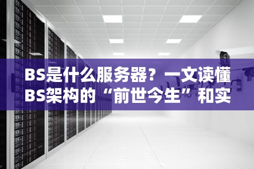 BS是什么服务器？一文读懂BS架构的“前世今生”和实战选型指南