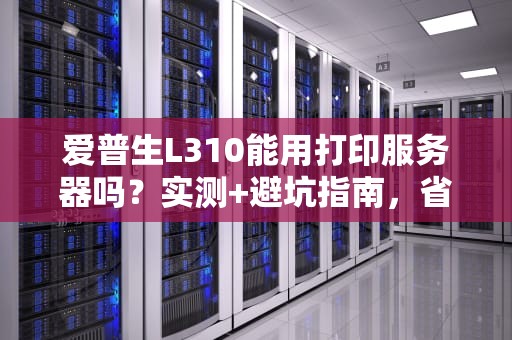 爱普生L310能用打印服务器吗？实测+避坑指南，省钱又省心！