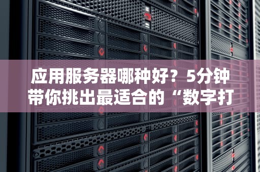 应用服务器哪种好？5分钟带你挑出最适合的“数字打工人”！