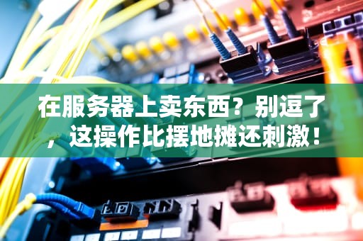 在服务器上卖东西？别逗了，这操作比摆地摊还刺激！