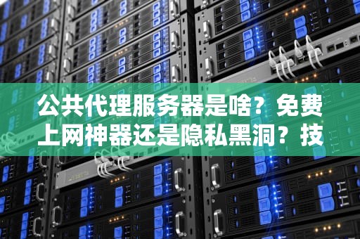 公共代理服务器是啥？免费上网神器还是隐私黑洞？技术老司机带你扒一扒！