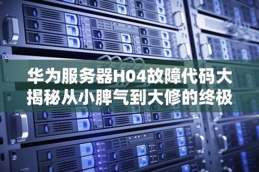 华为服务器H04故障代码大揭秘从小脾气到大修的终极指南