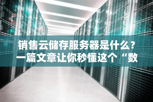 销售云储存服务器是什么？一篇文章让你秒懂这个“数字仓库”的生意经！