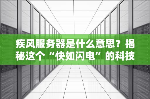 疾风服务器是什么意思？揭秘这个“快如闪电”的科技狠活！