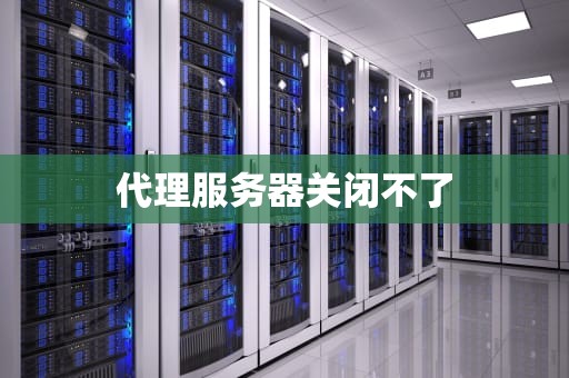 代理服务器关闭不了