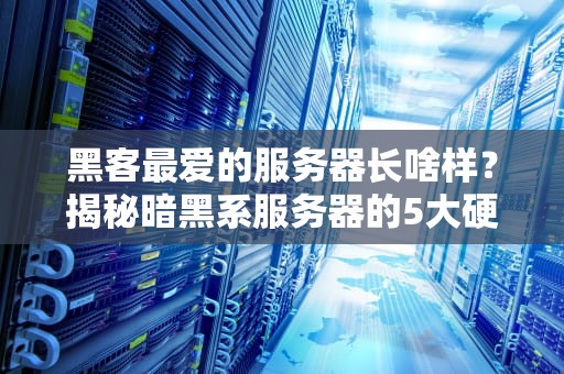 黑客最爱的服务器长啥样？揭秘暗黑系服务器的5大硬核配置！