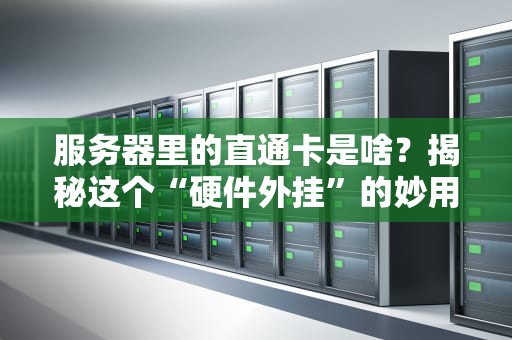 服务器里的直通卡是啥？揭秘这个“硬件外挂”的妙用！