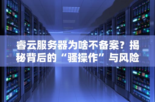 睿云服务器为啥不备案？揭秘背后的“骚操作”与风险警示！