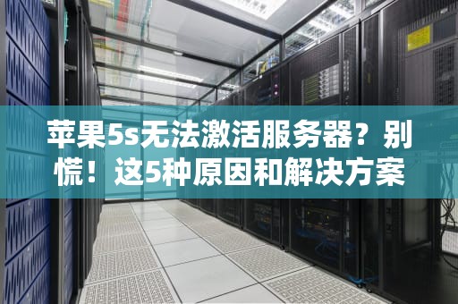 苹果5s无法激活服务器？别慌！这5种原因和解决方案超全解析