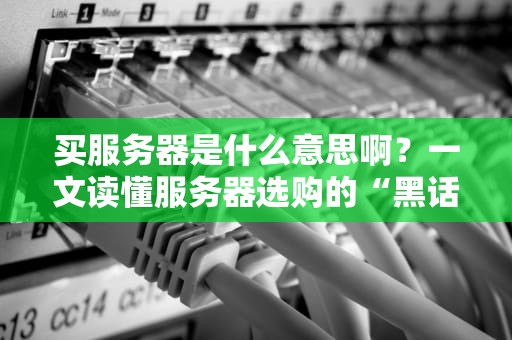 买服务器是什么意思啊？一文读懂服务器选购的“黑话”与避坑指南！