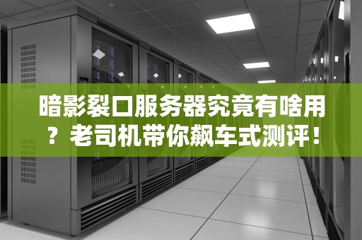 暗影裂口服务器究竟有啥用？老司机带你飙车式测评！