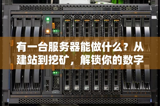 有一台服务器能做什么？从建站到挖矿，解锁你的数字印钞机！