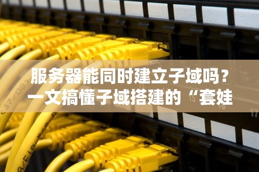 服务器能同时建立子域吗？一文搞懂子域搭建的“套娃”艺术！